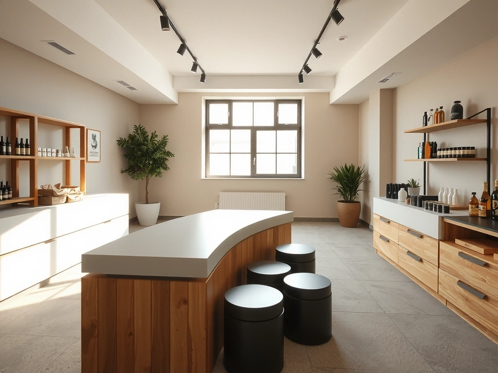 Ingresso della sede Integratori Forma a Firenze con esposizione prodotti